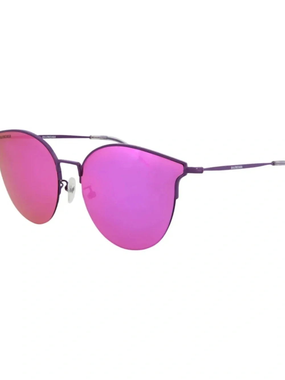 Balenciaga Purple Mirrored Women's Sunglasses